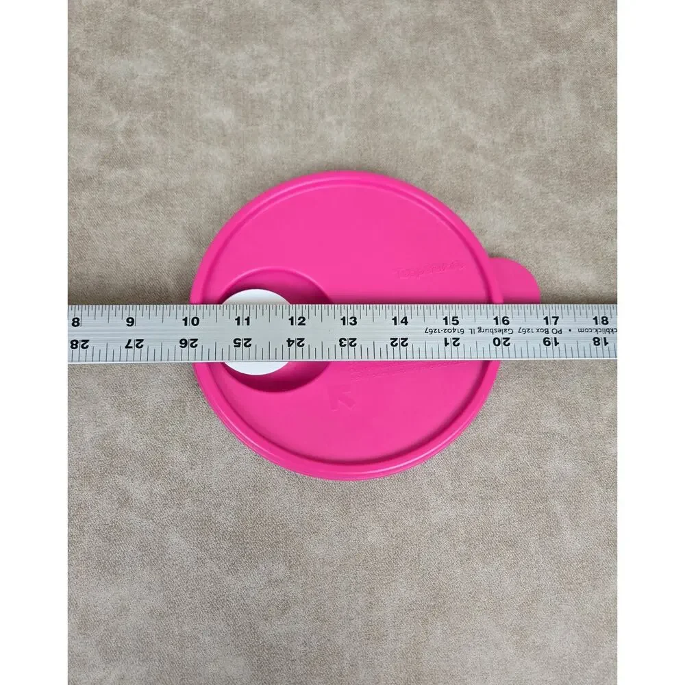 2 Pink Tupperware CrystalWave Seals ~ Lids # 2
